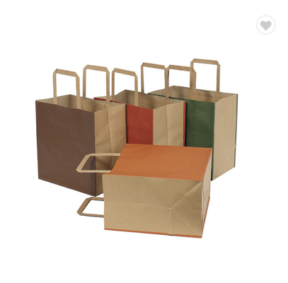 Bon prix CMYK Sacs cadeaux en papier kraft de couleur solide écologique Sacs en papier 190gm en ligne