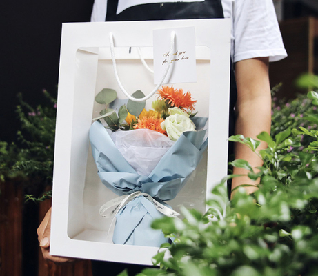 Bon prix Emballage de sacs en papier biodégradables à emporter avec fenêtre pour l'épicerie 450gm en ligne