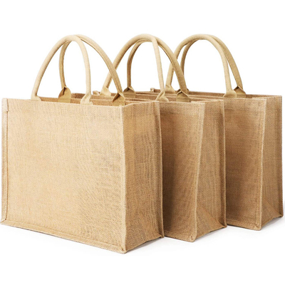 Bon prix Sacs de jute imprimés réutilisables Sacs de paillettes pour l'épicerie en ligne
