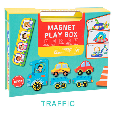 Thème de la boîte de puzzle magnétique éducative OEM pour enfants de 2 ans