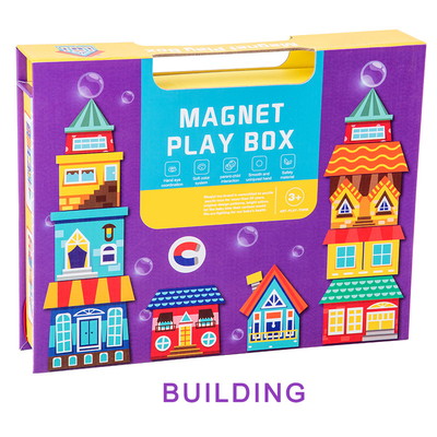 Bon prix Boîte à jouets pré-école Magnétique Puzzle Jigsaw Magnétique Blocs de construction en ligne