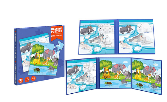 Bon prix Jouets éducatifs pour enfants, puzzles magnétiques, animaux terrestres pour les enfants de 5 ans en ligne