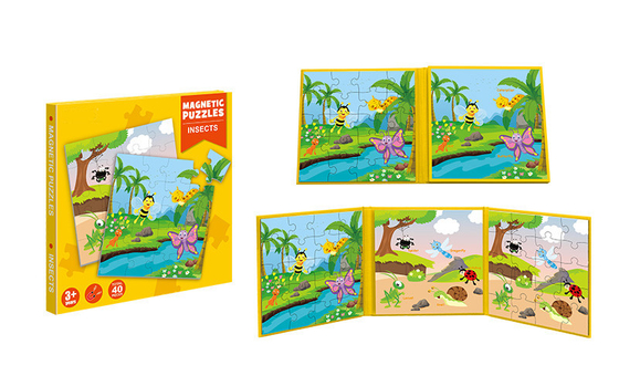 Bon prix Jouets éducatifs Magnétique Puzzle Livre de puzzle Insectes Thème Pour les enfants de 3 ans et plus en ligne