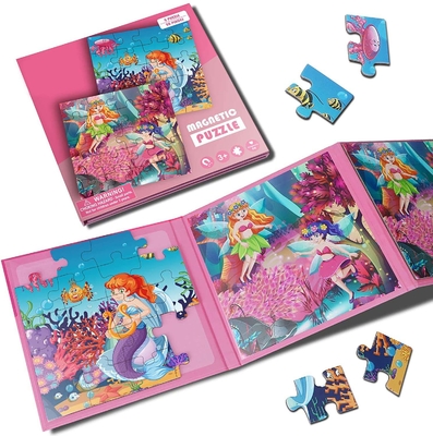 Bon prix Puzzle magnétique en bois de la sirène pour les jeux de voyage en ligne